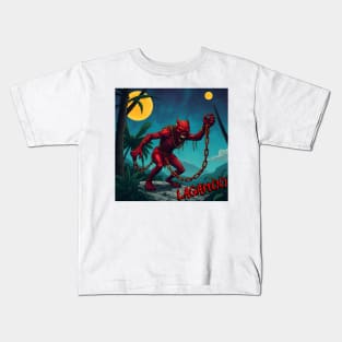 LAGAHOO / LOUP GAROU – FULL COLOUR – FETERS AND LIMERS – CARIBBEAN FOLKLORE EVENT DJ GEAR Kids T-Shirt